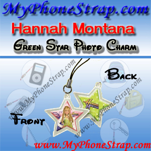 HANNAH MONTANA GREEN STAR BY TOMY -- US PHOTO CHARM COLLECTION 1 DETAIL