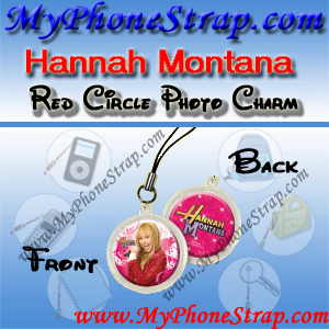 HANNAH MONTANA RED CIRCLE BY TOMY -- US PHOTO CHARM COLLECTION 1 DETAIL