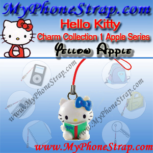 HELLO KITTY YELLOW APPLE BY TOMY ... US APPLE CHARM COLLECTION SERIES 1 DETAIL