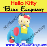 HELLO KITTY BLUE ELEPHANT BY TOMY ... US FIGURE CHARM COLLECTION 2 RETRO SERIES image