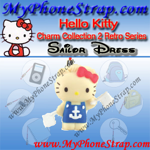 HELLO KITTY SAILOR DRESS BY TOMY ... US FIGURE CHARM COLLECTION 2 RETRO SERIES DETAIL