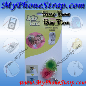 JELLY LENS -- HEART FRAME BLUE FILTER LENS 403G DETAIL