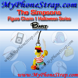 BART SIMPSON BY TOMY ... US FIGURE CHARM COLLECTION 1 HALLOWEEN SERIES DETAIL