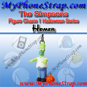 HOMER SIMPSON BY TOMY ... US FIGURE CHARM COLLECTION 1 HALLOWEEN SERIES DETAIL