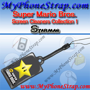 NINTENDO DS SUPER MARIO BROS. -- STARMAN -- BY TOMY -- US SCREEN CLEANERS COLLECTION 1 DETAIL