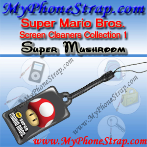 NINTENDO DS SUPER MARIO BROS. -- SUPER MUSHROOM -- BY TOMY -- US SCREEN CLEANERS COLLECTION 1 DETAIL