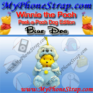 WINNIE THE POOH BLUE DOG PEEK-A-POOH BY TOMY ... EUROPE MINI WINNIES DOG COLLECTION DETAIL