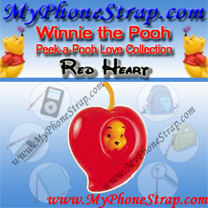 WINNIE THE POOH RED HEART PEEK-A-POOH BY TOMY ... EUROPE MINI WINNIES LOVE COLLECTION DETAIL