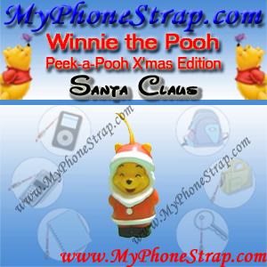 WINNIE THE POOH SANTA CLAUS PEEK-A-POOH BY TOMY ... JAPAN CHRISTMAS EDITION DETAIL