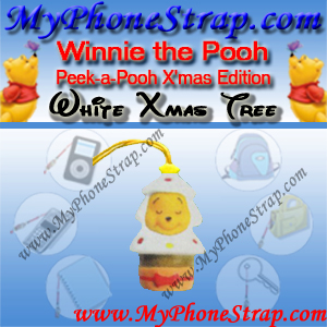 WINNIE THE POOH WHITE CHRISTMAS TREE PEEK-A-POOH BY TOMY ... JAPAN CHRISTMAS EDITION DETAIL