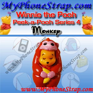 WINNIE THE POOH MONKEY PEEK-A-POOH BY TOMY ... US SERIES 4 ISSUED in 2005 DETAIL