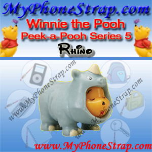 WINNIE THE POOH RHINO PEEK-A-POOH BY TOMY ... US SERIES 5 WILD EDITION DETAIL