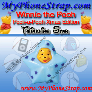 WINNIE THE POOH TWINKLING STAR PEEK-A-POOH BY TOMY ... US SERIES 10 CHRISTMAS EDITION DETAIL