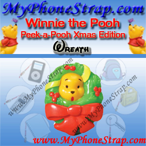 WINNIE THE POOH WREATH PEEK-A-POOH BY TOMY ... US SERIES 10 CHRISTMAS EDITION DETAIL