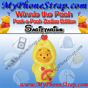 WINNIE THE POOH SAGITTARIUS PEEK-A-POOH BY TOMY ... US SERIES 11 ZODIAC EDITION DETAIL