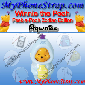 WINNIE THE POOH AQUARIUS PEEK-A-POOH BY TOMY ... US SERIES 11 ZODIAC EDITION DETAIL