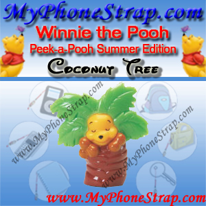 WINNIE THE POOH COCONUT TREE PEEK-A-POOH BY TOMY ... US SERIES 14 SUMMER SPLASH EDITION DETAIL