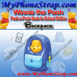 WINNIE THE POOH BACKPACK PEEK-A-POOH BY TOMY ... US SERIES 15 BACK-TO-SCHOOL EDITION DETAIL