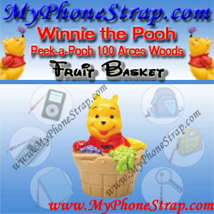 WINNIE THE POOH FRUIT BASKET PEEK-A-POOH BY TOMY ... US SERIES 16 100 ACRE WOODS EDITION DETAIL